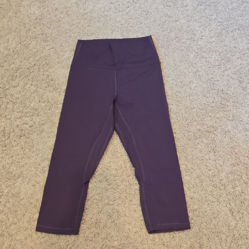 Purple Crop Leggings